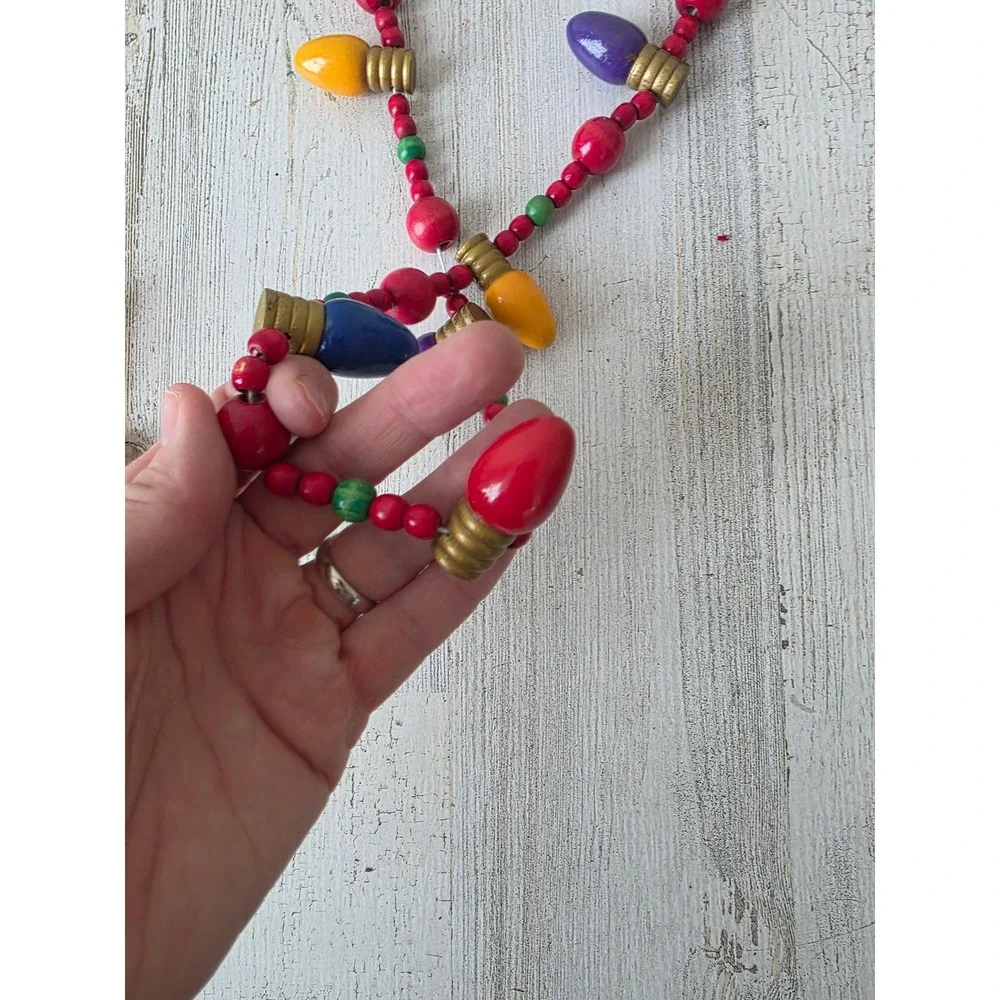 Vintage wooden string light 108